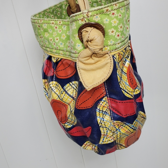 Fossil  floral coated leather muticolor purse - Picture 3 of 13